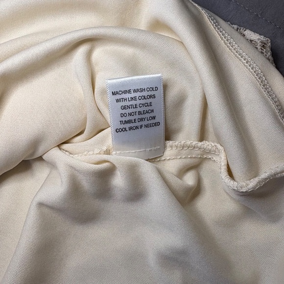 Love, FIRE Tank Dress Cream Ivory Crochet Lace Size XL - Picture 6 of 6